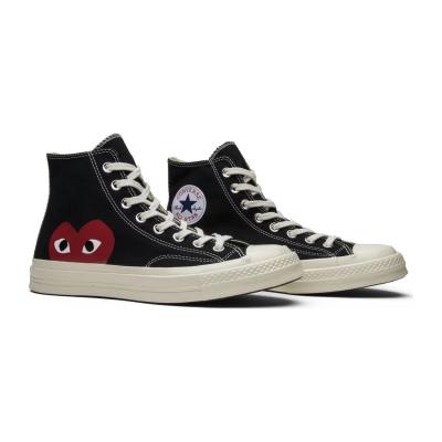 Converse Comme des Garcons x Chuck Taylor All Star Hi Play Black White