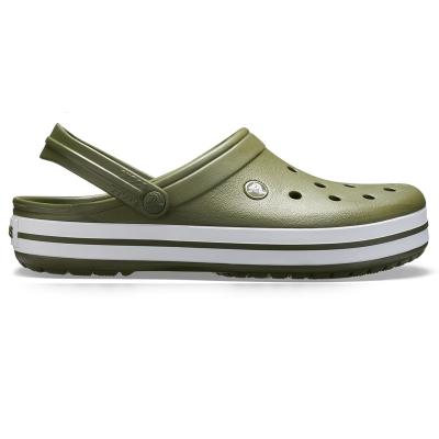 Crocs Crocband Army Green White